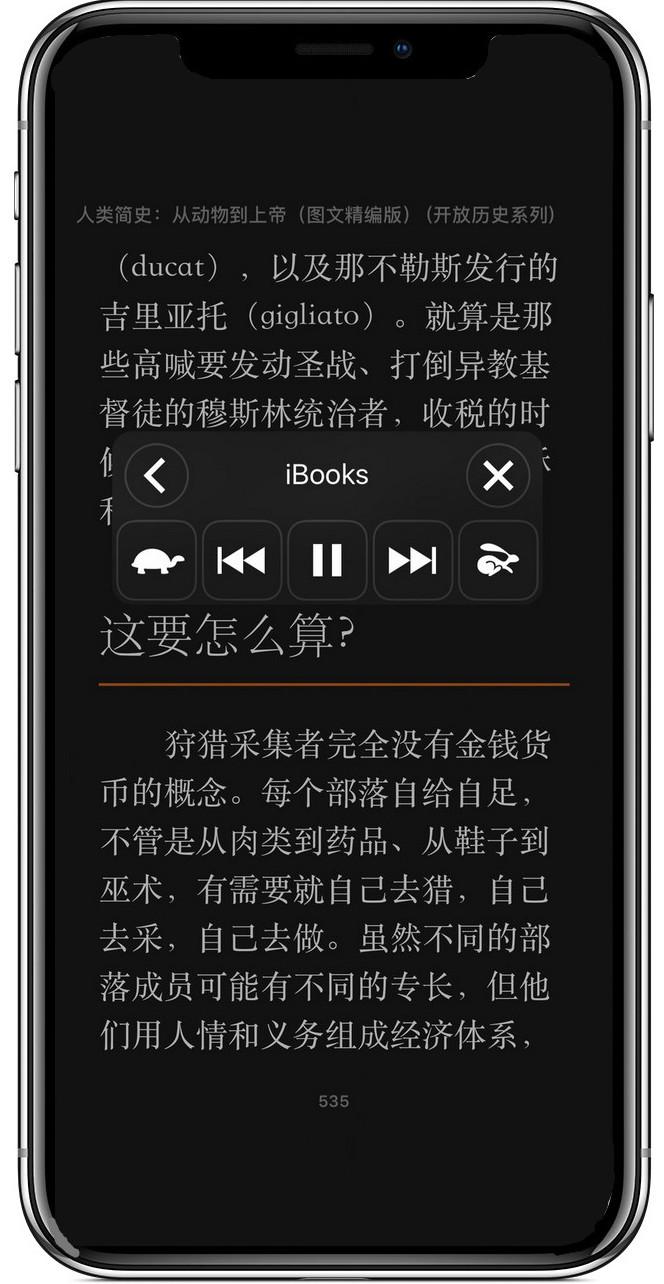 教你用 iPhone 自带的 iBook 听书