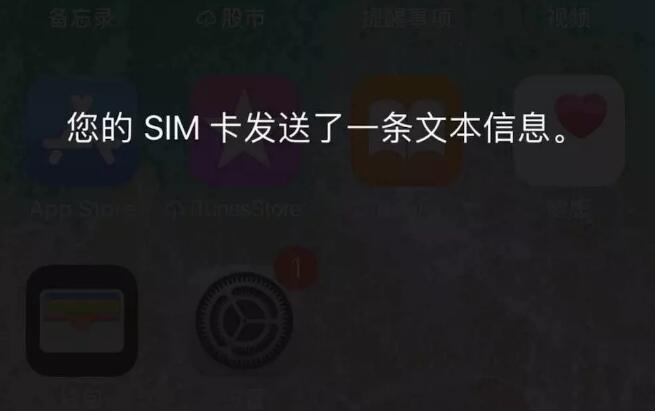 iPhone 经常弹出提示“SIM 卡发送了一条文本信息”，如何解决？