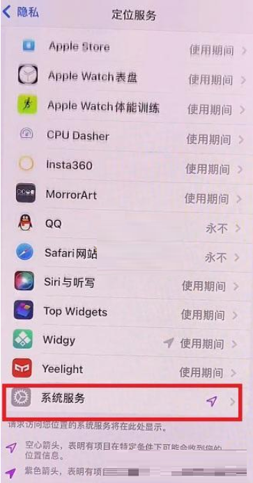 ios15左上角蓝色箭头怎么关闭？ios15左上角蓝色箭头关闭步骤截图