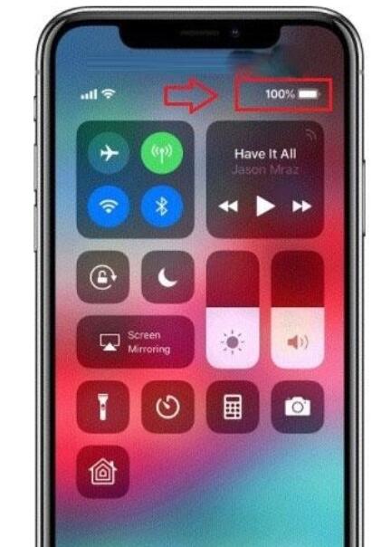 iphone xr电池百分比查看方法截图