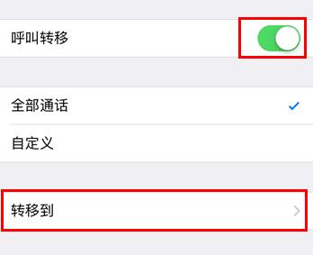 来电转接怎么设置苹果手机