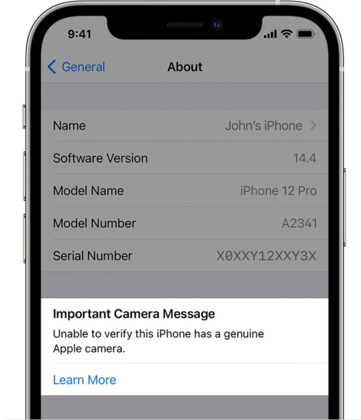 iPhone 12/Pro 相机使用非正品零部件维修会出现哪些问题？