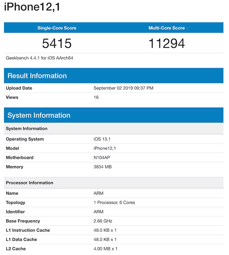 从网曝的iPhone11跑分图中，我们知道了哪些消息？